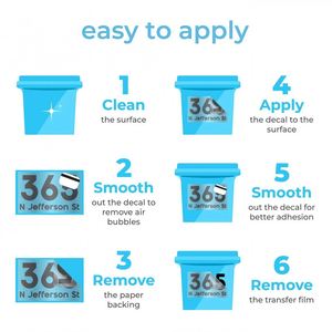 Autocollants personnalisés pour poubelles - Numéros de maison et noms de rue en vinyle pour poubelles, étiquettes pour poubelles extérieures - Product Image 5