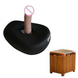 مقعد للسيدات هزاز بوسادة دفع آلة قضيب اصطناعي للنساء مقعد دراجة هائل واقعي - Product Image 3