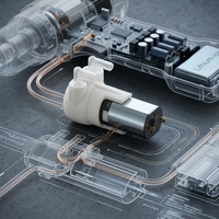 Mini Micro pompe péristaltique petites pompes à débit d'eau et de liquide avec basse pression personnalisable OEM DC3V 5V