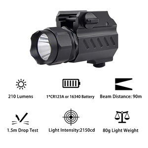 Vente d'usine, mini lampe torche tactique LED, haute puissance, étanche, lampe torche d'extérieur pour la chasse, le camping, la randonnée - Product Image 5