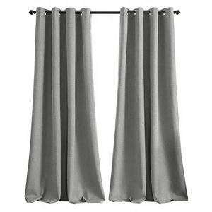 Cortinas PrinceDeco 100% Opacas, Juego de 2 Paneles con Ojales, 55 Pulgadas de Ancho x 96 Pulgadas de Largo, Tejido Jacquard, Aislantes Térmicas, Lavables - Product Image 1