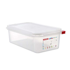 Bac alimentaire en polypropylène GN 1/3 32,5 × 17,5 × 10 h cm, avec couvercle, -40/+95 ° C Araven - Product Image 1