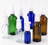 Flacon pulvérisateur nasal en verre de 5 ml et 10 ml, flacon vide multicolore pour emballage médical et cosmétique