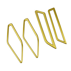 Kits de molduras para el salpicadero de VW Polo Plus 2019, marco de ventilación de aire para la consola central, acabado pulido, material ABS - Product Image 1