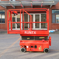 Plateforme de travail en hauteur à entraînement hydraulique, entièrement automotrice, nacelle élévatrice à ciseaux sur roues, mini