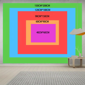 VIKAMA <span class=keywords><strong>Tapisserie</strong></span> Cyberpunk Neon Girl 100% Polyester Non-tissé Rose Bleu Contraste Décoration Murale Salon Chambre Salle de Jeu Bar - Product Image 6