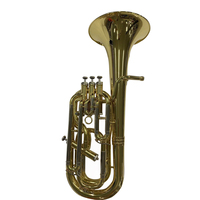 Brass Instruments Factory Directly Wholesale Gold Lacquer Finished Baritone Horn