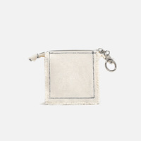 Mini pochette en toile à fermeture éclair avec motif de fruits personnalisé et logo sur mesure pour femmes, pour pièces de monnaie, téléphones portables, reçus et écouteurs