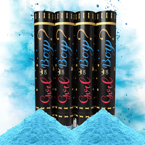 100% di vendita calda biodegradabile cannoncino con coriandoli in polvere rivelatore di genere fumo Party Popper carta coriandoli tiratore - Product Image 6