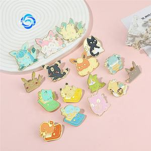 Japanse Anime Pokémon Ins Mode Squirtle Pikachu Broche Metal Badge voor Tas Kleding Decoratie - Product Image 2