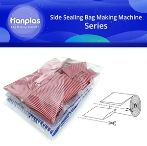 HP-SA HP-SW-SR Hanplas पूरी तरह से स्वचालित पॉलिथीन गोंद पैच बैग संभाल सील शॉपिंग बैग बनाने की मशीन