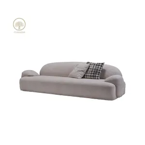 Đồ Nội Thất Phòng Khách Sang Trọng Ý Nhung Trắng Cong Chesterfield Hiện Đại Cắt Phòng Khách Nhà Sofa Thiết Kế