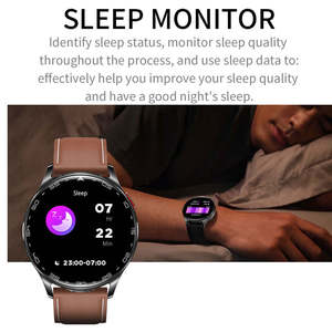 Montre connectée étanche IP67 T97 avec écouteurs sans fil Bluetooth à réduction de bruit, suivi de santé pour hommes et femmes, fonction boussole - Product Image 5