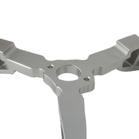 Komponen Konektor Lengan Robot 3-Axis Berbentuk Y dari Aluminium Ringan yang Dibuat dengan Mesin CNC MUTU Custom