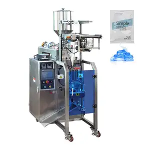 Small business factory best price 3/4 side sealing bag automatic Liquid Cosmetic Lotion shampoo sachet packing machine