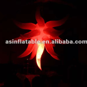 Décoration florale suspendue gonflable à LED pour scène d'événement et boîte de nuit - Product Image 1