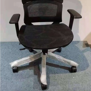 Silla de Oficina Ejecutiva Bosun <span class=keywords><strong>BSMD</strong></span>-2157A Moderna y Ergonómica, Respaldo Alto de Tela y Malla, Negra, Ajustable en Altura, Giratoria y Convertible - Product Image 4