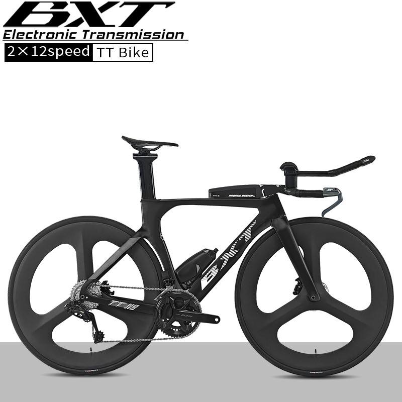 Triathlon Bike Complete Carbon Fiber, 22 Speed, Disc Brake