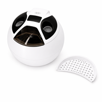 Nettoyeur à ultrasons pour appareils dentaires 45kHz 200ML, nettoyeur de prothèses dentaires, de brosses à dents et de bijoux, avec fonction UV