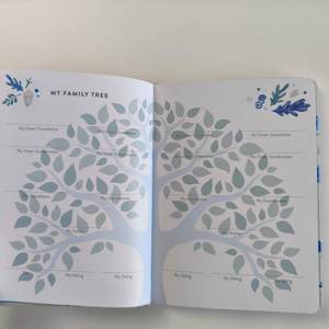 Carnet à couverture rigide en PU personnalisé de 15,5*21,5 cm avec logo estampé à chaud argenté, <span class=keywords><strong>Livre</strong></span> de souvenirs pour grand-père, Vente en gros - Product Image 4