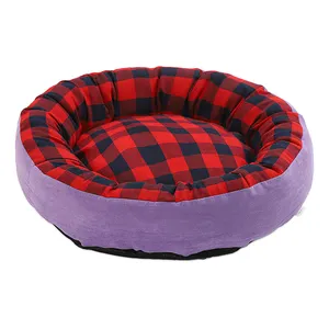 Bellek foarm yuvarlak high-end yıkanabilir lüks tasarımcı yastık kanepe kanepe kediler ve köpek yatağı pet