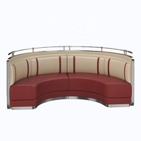 Chaise de salon moderne en cuir et métal avec design doux pour restaurant, extérieur, salon, hôtel
