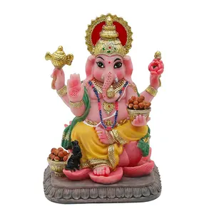 Fabrika toptan ev dekorasyon mandir tapınağı sunak pooja Diwali hediyeler, Hindu tanrı Ganesha heykeli