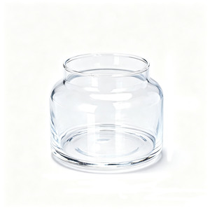 Frasco de Vidrio Transparente para Boticario, Logotipo Personalizado, OEM, Venta al por Mayor de Fábrica, Decorativo, de Alta Calidad, Base Gruesa, Contenedor para Velas Aromáticas - Product Image 1