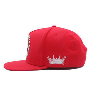 OEM Embroidery Custom Logo Skull Pattern 100% Cotton Baseball Adjustable Snapback Hats - Product Image 3