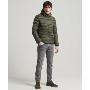 Blouson d'hiver matelassé pour homme 2025, style urbain, en toile de haute qualité, avec fermeture éclair, col montant, respirant et séchage rapide, pour marques privées - Product Image 1