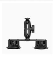 Support à double ventouse robuste pour pare-brise de voiture, pour GoPro, dashcam, navigation et PC industriel sur surfaces lisses