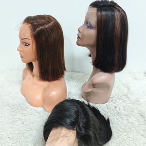 Promoción: Peluca Bob de Encaje HD 5x5 sin Pegamento, Lacia, 10 Pulgadas, 12A, 300 Gramos, Cabello Humano Virgen Natural, 300% de Densidad - Product Image 1