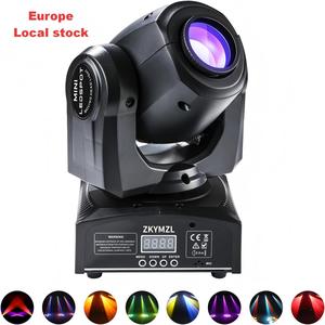 Faro LED mobile da 30W con <span class=keywords><strong>8</strong></span> Gobo e 15 colori per illuminazione professionale da palco, ideale per DJ e feste, con certificazione CE - Disponibile nel magazzino europeo - Product Image 1
