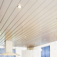 Revêtement de plafond en aluminium anodisé, design moderne, ignifuge, pour projets de centres commerciaux, hôtels, appartements - Plus de 20 couleurs disponibles