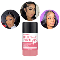 Private Label custom No unte No Flaking Extra Hold Shiny hair Wax Stick per parrucche