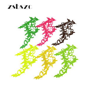 Pizzo Chimico Veneziano All'ingrosso, Applicazione in Pizzo Colorato con Motivo a Spirale Simmetrico per Designer di Moda, Fabbriche di <span class=keywords><strong>Abbigliamento</strong></span> e Artigianato Scenico - Product Image 2