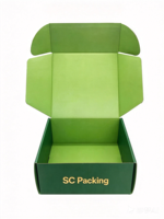Heiß begehrte, individuell gestaltbare, grüne Wellpapp-Versandbox aus Karton für Kleidung, mit matter Laminierung, für den Versand und als Geschenkbox