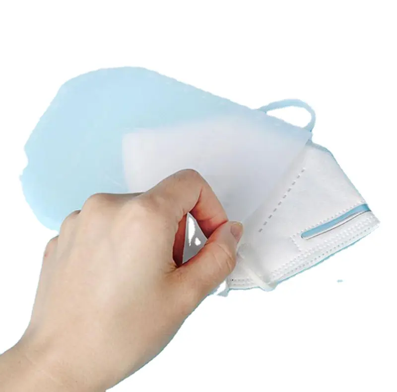 Promotionele Dragen-Op Masker Houder Capsule Storage Box Case Bag Silicone Food Grade Containers