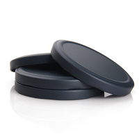 Capuchon de bouteille en métal noir de 38 mm à 43 mm, couvercle à visser pour bocal en verre, boîte en étain et matériaux en papier, tailles 30 mm, 70 mm, 90 mm, bouchon à vis