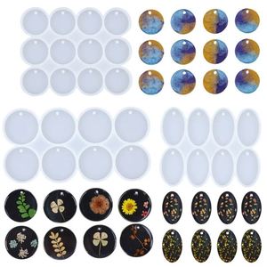 Moule en résine de silicone écologique pour la fabrication de bijoux, boucles d'oreilles, breloques, pendentifs et porte-clés DIY - Product Image 1
