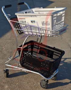 รถเข็นอลูมิเนียมแบบออกซิเดชันสำหรับร้านค้าในญี่ปุ่น, รถเข็นช็อปปิ้งแบบออกซิเดชันสำหรับซูเปอร์มาร์เก็ตญี่ปุ่น - Product Image 2