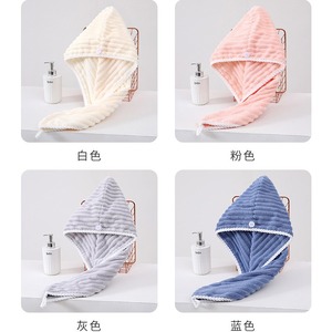 Gorro de Secado de Cabello para Mujer Jin Ao, de Felpa Coral, 25x65 cm, Absorbente, de Secado Rápido, para Ducha - Product Image 1