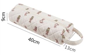 Adorable Floral Large Hanging Curling Iron Bag Fashion Foldable Quilted <b>Hair</b> <b>Dryer</b> Storage Pouch - Product Image 3