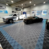 Baldosas de plástico para garaje, alfombrilla de suelo industrial de PVC para taller, baldosas de suelo de garaje