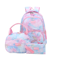 Besderwill Ensemble de sacs à dos d'étudiant personnalisés Combo sac d'école étanche pour les enfants du primaire et du collège avec sac à lunch Trousse à crayons