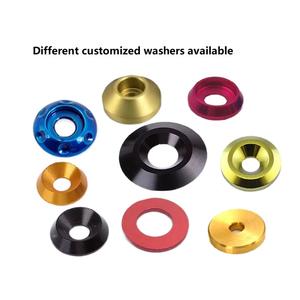 M2 M2.5 M3 M4 M5 M6 M8 Preto vermelho verde azul Anodizado Acabamento Arruela De Alumínio Escareada para RC - Product Image 6