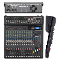 Console de mixage de musique à 16 canaux directe d'usine Mélangeur de puissance Mélangeur audio avec alimentation fantôme Usb et 48V