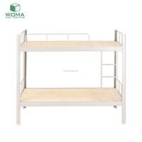 Lit mezzanine en métal gain de place avec bureau et étagère intégrés pour appartement studio adulte, lit superposé en métal pour chambre d'enfant