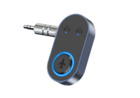 Transmetteur intelligent Bluetooth V 5.3 16h longue durée de vie de la batterie lecteur MP3 prise en charge AUX et assistant vocal utilisation en avion BR10P