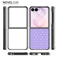 Nouvelle coque de téléphone en TPU 2D par sublimation pour Samsung Galaxy Z Flip 8 Z Fold 8, insert en aluminium vierge, impression personnalisée DIY, coque pliable